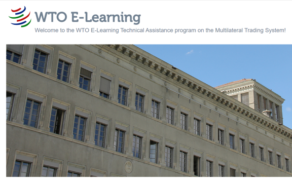 WTO E-Learning Course Cover Image